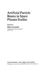 Front cover of Artificial Particle Beams in Space Plasma Studies by Bjørn Grandal