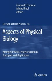 Front cover of Aspects of physical biology by Sitges Conference on Statistical Mechanics (20th 2006 Barcelona, Spain)