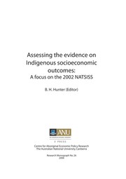 Cover of Assessing the evidence on Indigenous socioeconomic outcomes by Boyd Hunter