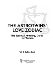 Front cover of The astrotwins' love zodiac by Tali Edut