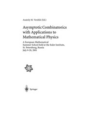 Front cover of Asymptotic combinatorics with applications to mathematical physics by Anatoly M. Vershik