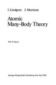 Cover of Atomic Many-Body Theory by Ingvar Lindgren