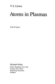 Front cover of Atoms in Plasmas by Valery S. Lisitsa