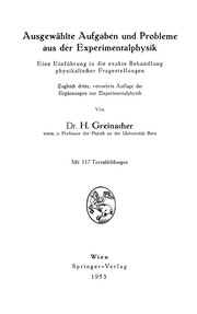 Cover of Ausgewählte Aufgaben und Probleme aus der Experimentalphysik by H. Greinacher