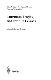 Front cover of Automata, logics, and infinite games by Erich Grädel