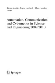 Front cover of Automation, Communication and Cybernetics in Science and Engineering 2009/2010 by Sabina Jeschke