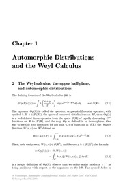 Cover of Automorphic Pseudodifferential Analysis and Higher Level Weyl Calculi by André Unterberger