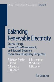 Cover of Balancing Renewable Electricity by Bert Droste-Franke