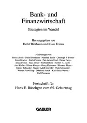 Cover of Bank- und Finanzwirtschaft by Detlef Bierbaum