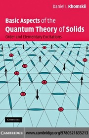Front cover of Basic Aspects of the Quantum Theory of Solids by Daniel I. Khomskii