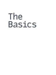 Cover of The basics by Anthony Telford