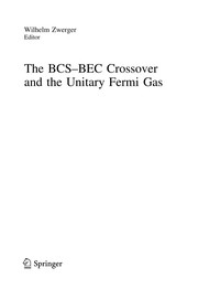 Front cover of The BCS-BEC Crossover and the Unitary Fermi Gas by Wilhelm Zwerger