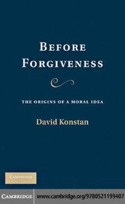 Cover of Before forgiveness by David Konstan
