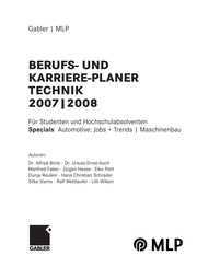 Front cover of Berufs- und Karriere-Planer Technik 2007 ? 2008 by MLP AG. <Heidelberg>