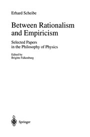 Front cover of Between Rationalism and Empiricism by Erhard Scheibe