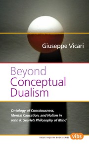 Cover of Beyond conceptual dualism by Giuseppe Vicari