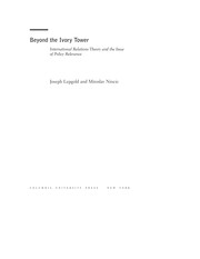 Cover of Beyond the ivory tower by Joseph Lepgold