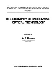 Front cover of Bibliography of Microwave Optical Technology by A. F. Harvey