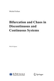 Front cover of Bifurcation and Chaos in Discontinuous and Continuous Systems by Michal Fečkan
