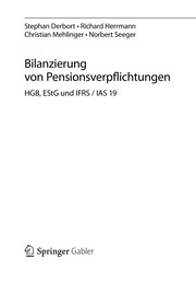 Front cover of Bilanzierung von Pensionsverpflichtungen by Stephan Derbort