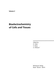 Front cover of Bioelectrochemistry of Cells and Tissues by Dieter Walz