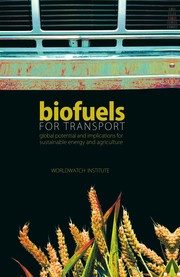 Front cover of Biofuels for transport by Worldwatch Institute