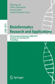 Front cover of Bioinformatics Research and Applications by Zhipeng Cai