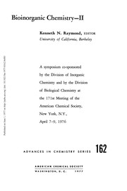 Front cover of Bioinorganic chemistry-II by American Chemical Society. Division of Biological Chemistry