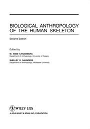 Front cover of Biological anthropology of the human skeleton by Mary Anne Katzenberg