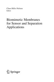 Front cover of Biomimetic Membranes for Sensor and Separation Applications by Claus Hélix-Nielsen