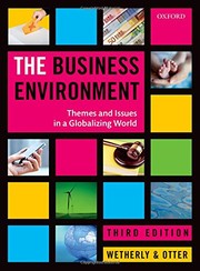 Cover of The Business Environment: Themes and Issues in a Globalizing World by Paul Wetherly