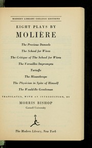 Cover of Eight plays by Molière by Molière