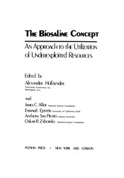 Cover of The Biosaline Concept by Alexander Hollaender
