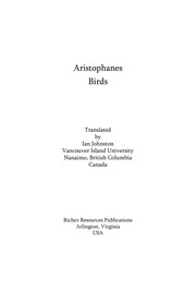 Front cover of Birds by Aristophanes