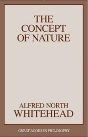 Front cover of The concept of nature by Alfred North Whitehead