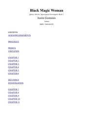 Front cover of Black magic woman by Justin Gustainis