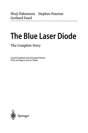 Front cover of The Blue Laser Diode by Shuji Nakamura