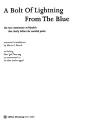 Front cover of A bolt of lightning from the blue by Martin J. Boord
