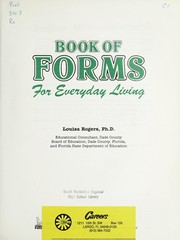 Front cover of Book of Forms for Everyday Living by Louisa Rogers