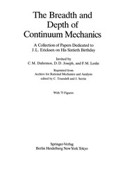 Front cover of The Breadth and Depth of Continuum Mechanics by C. M. Dafermos