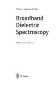 Cover of Broadband Dielectric Spectroscopy by Friedrich Kremer