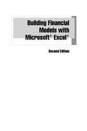 Front cover of Building financial models with Microsoft Excel by K. Scott Proctor