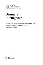Front cover of Business Intelligence by Marie-Aude Aufaure
