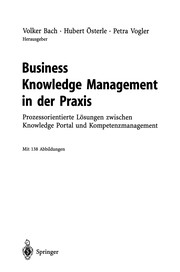 Front cover of Business Knowledge Management in der Praxis by Volker Bach