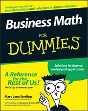 Front cover of Business Math for Dummies by Mary Jane Sterling
