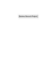 Cover of Business research projects by Jimme Keizer