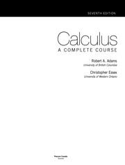 Cover of Calculus by Robert A. Adams