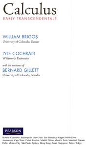 Cover of Calculus by William L. Briggs