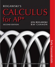 Front cover of Rogawski's calculus for AP by Jonathan Rogawski