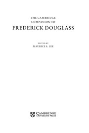 Front cover of The Cambridge companion to Frederick Douglass by Maurice S. Lee